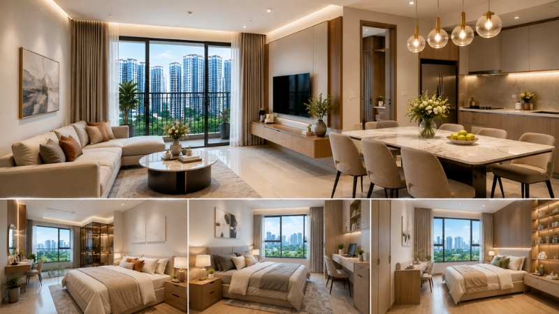 Căn hộ lớn thường có cách vách ngăn làm giảm tốc độ đường truyền
