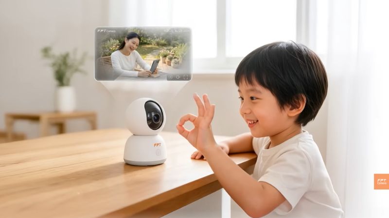 Camera tích hợp tính năng đàm thoại hai chiều