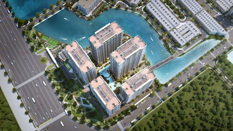 Toàn khu Eastmark City với 7 block chung cư và hệ thống tiện ích nội khu đồng bộ tại phường Long Trường, TP. Thủ Đức