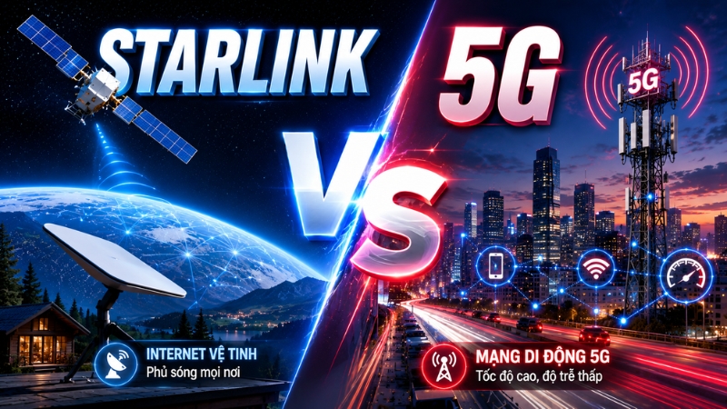 Starlink vs 5G có gì khác nhau