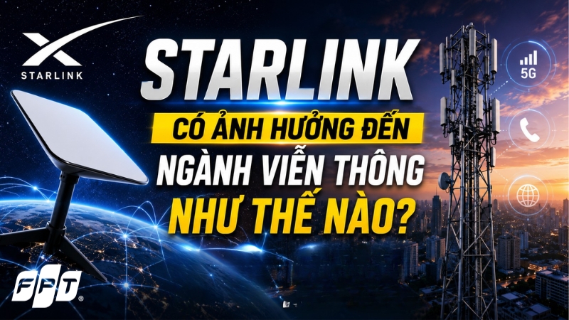 Starlink c&oacute; ảnh hưởng đến ng&agrave;nh viễn th&ocirc;ng như thế n&agrave;o?