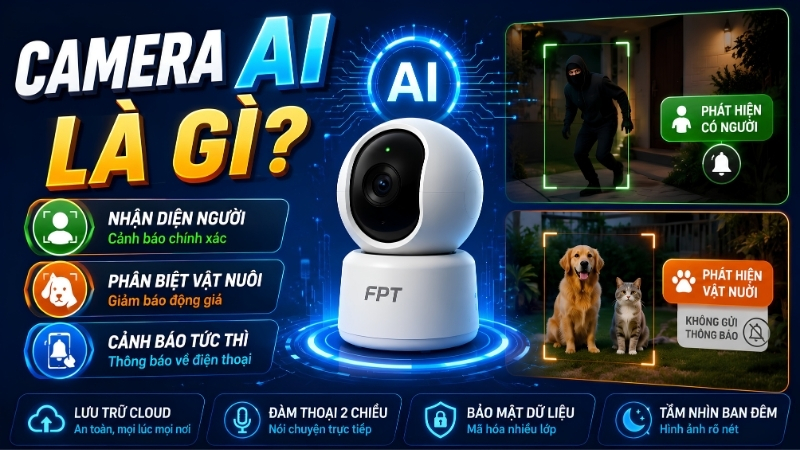 Camera AI l&agrave; g&igrave;? Tất tần tật về c&ocirc;ng nghệ camera th&ocirc;ng minh