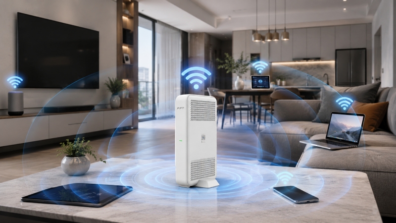 FPT trang bị miễn phí modem Wifi trong suốt quá trình sử dụng