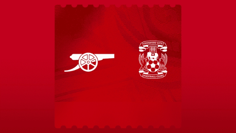 Arsenal đối đầu Coventry tại trận mở màn Ngoại hạng Anh 2026/27
