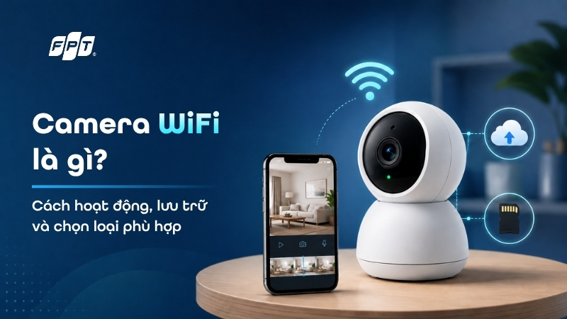 Camera WiFi l&agrave; g&igrave;? C&aacute;ch hoạt động, lưu trữ v&agrave; chọn loại ph&ugrave; hợp