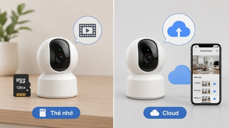 Hai hình thức lưu trữ khác nhau sẽ ảnh hưởng trực tiếp đến khả năng xem lại video