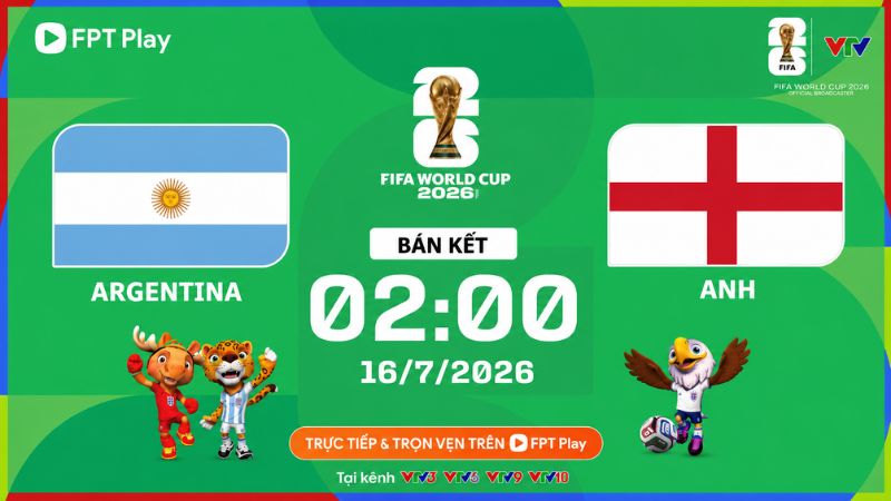 Link xem Argentina vs Anh (2h00 16/7): B&aacute;n kết World Cup