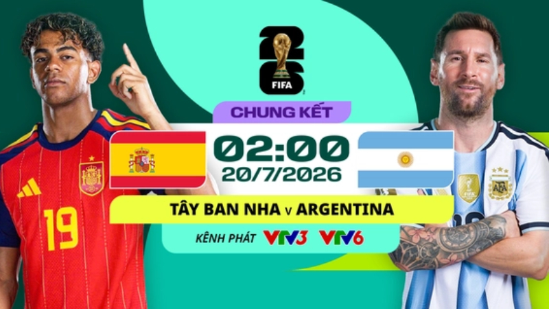 Theo dõi trọn vẹn màn tranh tài giữa Tây Ban Nha và đương kim vô địch Argentina