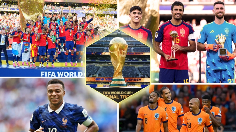 Tổng hợp c&aacute;c danh hiệu của FIFA World Cup 2026: T&acirc;y Ban Nha &aacute;p đảo