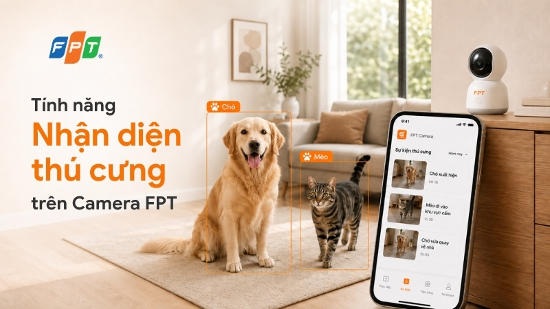 T&iacute;nh năng nhận diện th&uacute; cưng tr&ecirc;n Camera AI FPT c&oacute; g&igrave; hay?