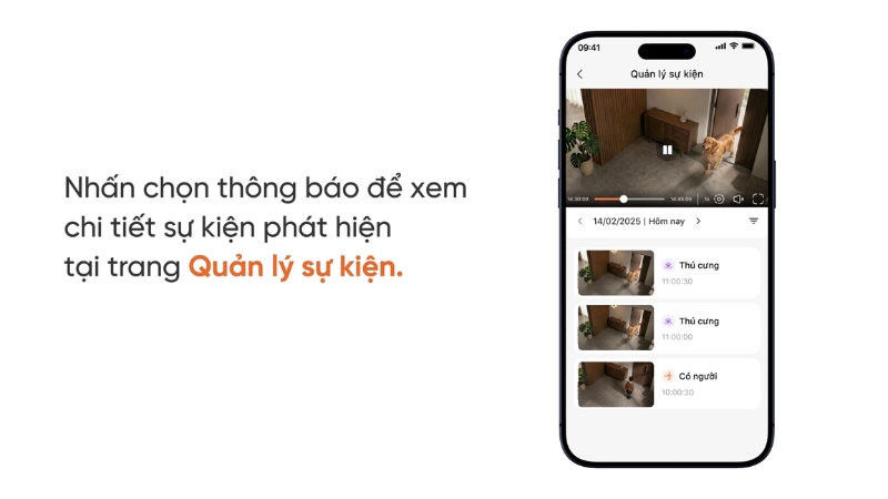 Người dùng có thể mở đúng video mà không phải tua toàn bộ lịch sử