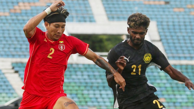 Myanmar vừa để thua Malaysia với tỷ số 1-2 ở lượt trận mở màn ASEAN Cup 2026