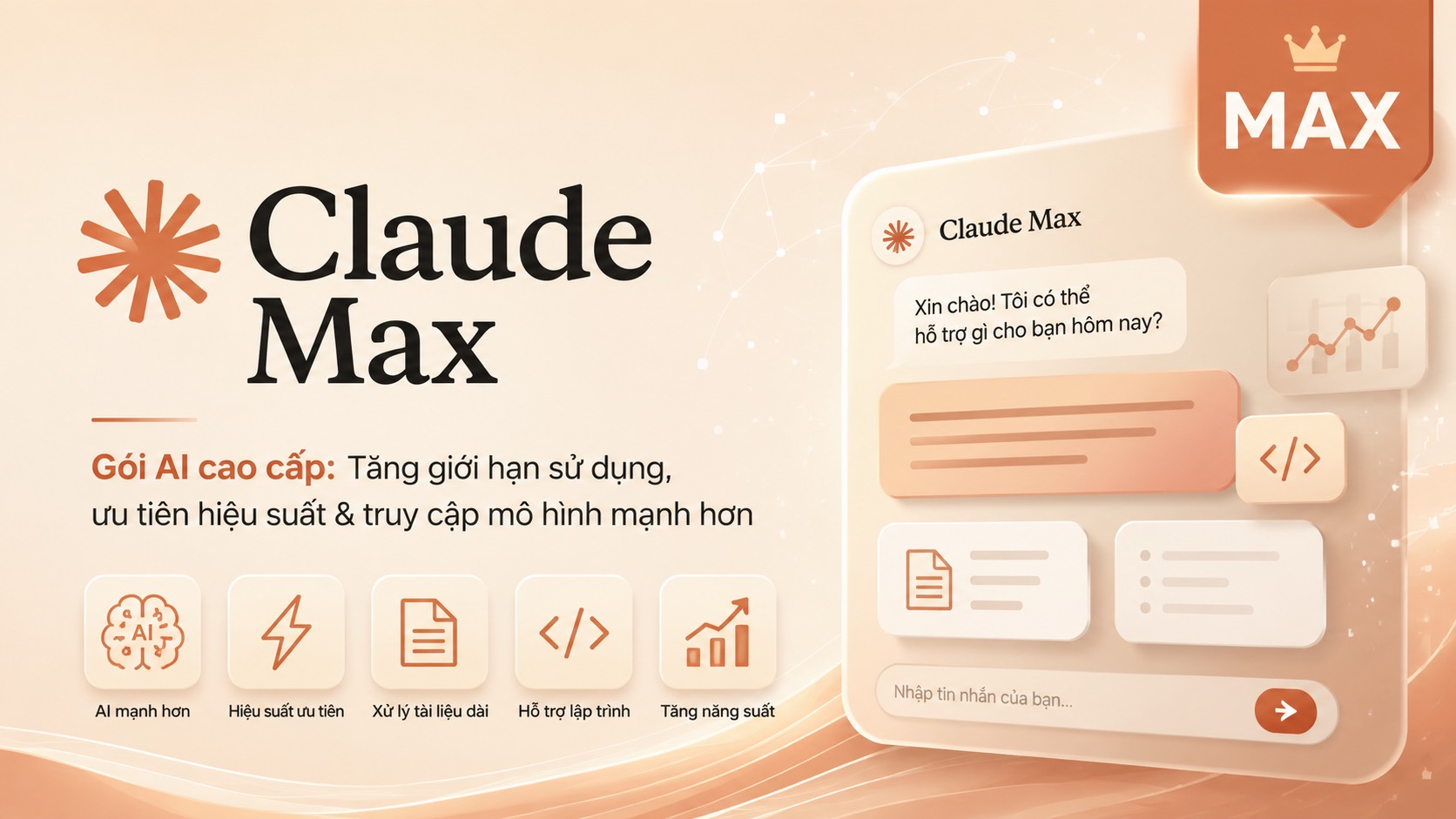 Claude Max l&agrave; g&igrave;? So s&aacute;nh với Pro, gi&aacute; cước v&agrave; c&aacute;ch đăng k&yacute;