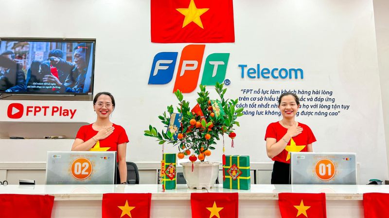 Văn phòng giao dịch FPT Telecom Hà Tĩnh phục vụ khách hàng tận tình