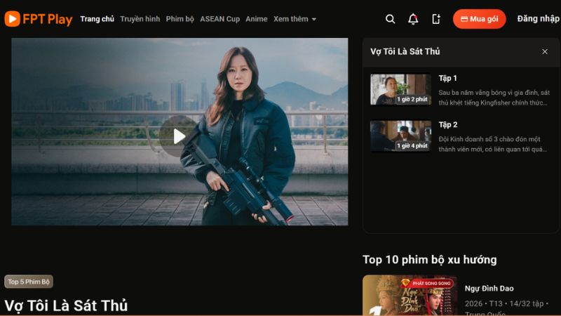 Xem phim Vợ tôi là sát thủ trên FPT Play