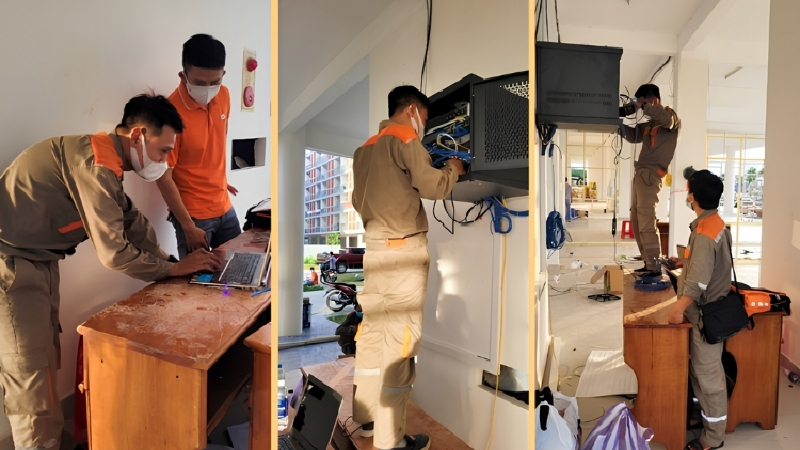 Kỹ thuật viên FPT đến tận nơi lắp mạng