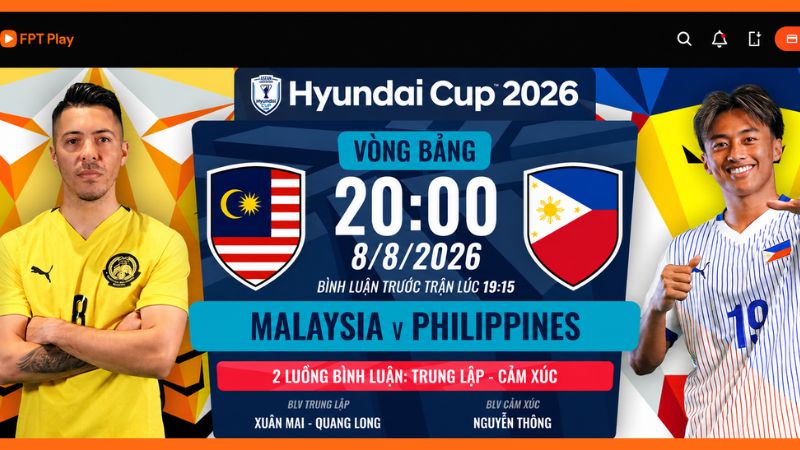 Link xem trực tiếp Malaysia vs Philippines, 20h00 ng&agrave;y 08/08