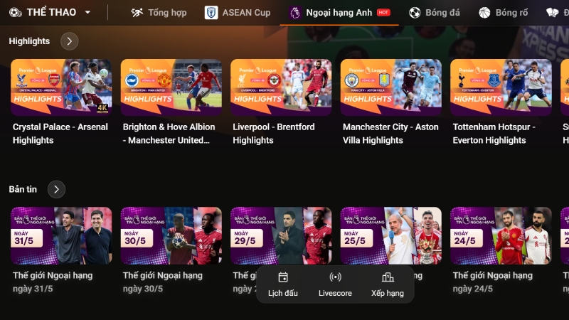 Xem trọn vẹn Ngoại Hạng Anh trên FPT Play