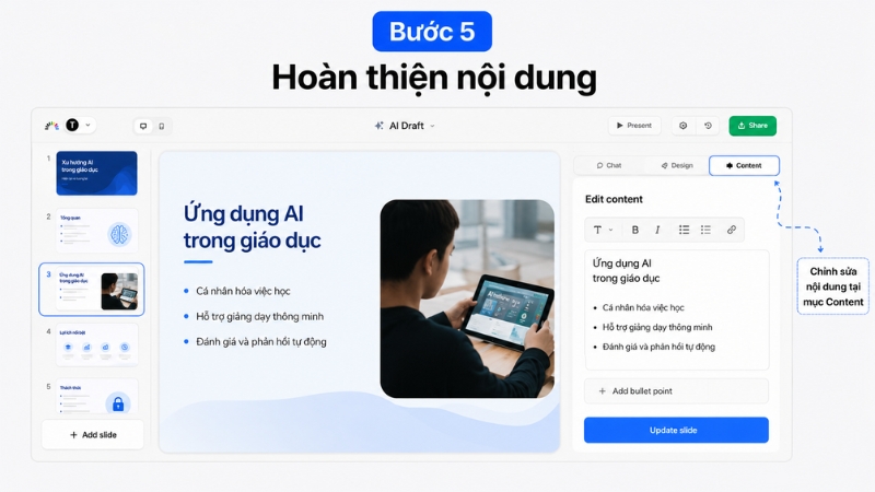 Bổ sung và hoàn thiện nội dung