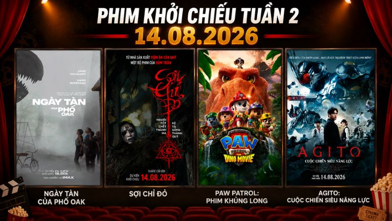 Tuần 14/08 quy tụ nhiều lựa chọn phù hợp cho cả gia đình lẫn fan kinh dị, khoa học viễn tưởng