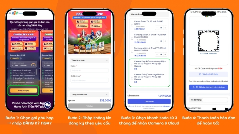 Cách đăng ký lắp Combo Internet Ngoại Hạng Anh FPT tại Quảng Ninh trên website