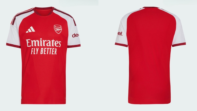 Trang phục thi đấu Premier League mùa 2026/27 sân nhà của Arsenal