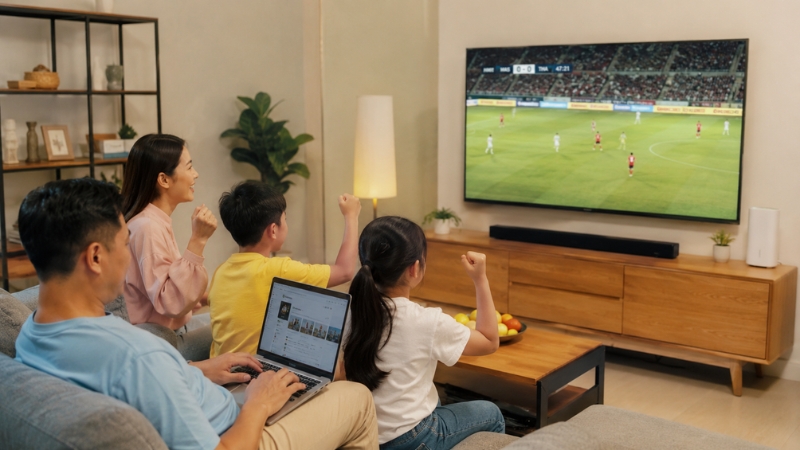 Internet và FPT Play phục vụ nhiều nhu cầu khác nhau trong cùng một thời điểm