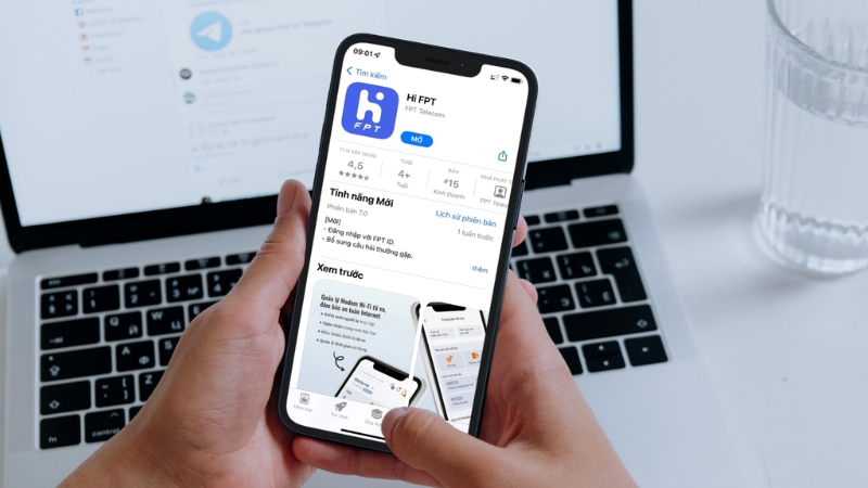 Hi FPT giúp nhiều thao tác quản lý dịch vụ được thực hiện ngay trên điện thoại