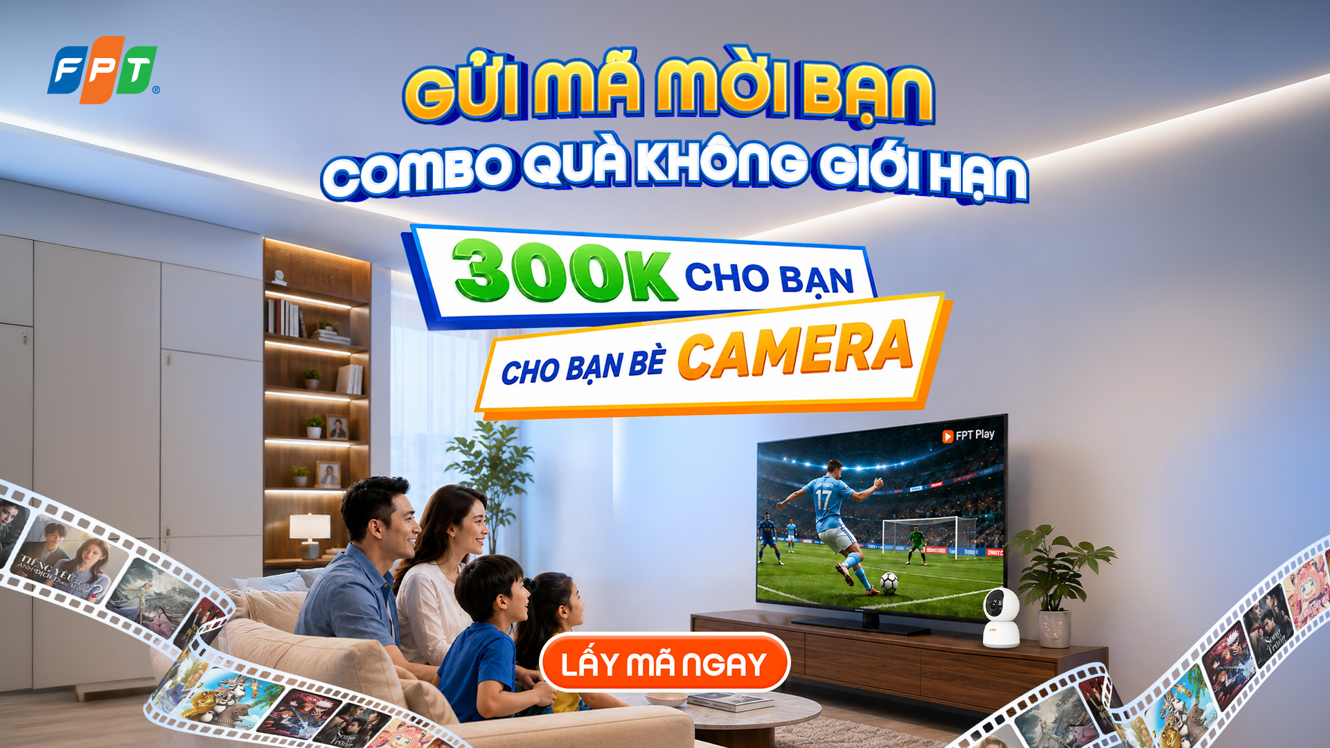 Chia sẻ mã FPT cho bạn bè đăng ký mới để cùng nhận ưu đãi