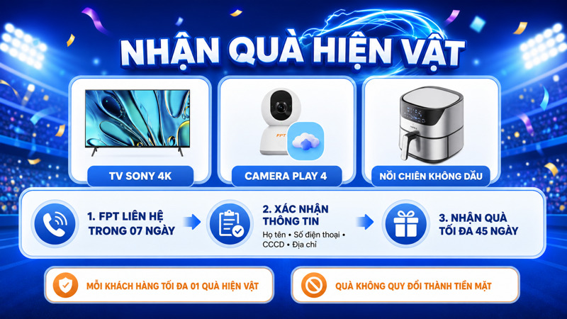 Rất nhiều phần quà hấp dẫn đang chờ bạn tại chương trình Ngoại Hạng Nét Căng