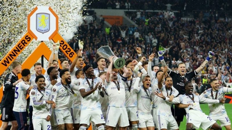 Aston Villa bước vào mùa giải mới với tư cách tân vương Europa League