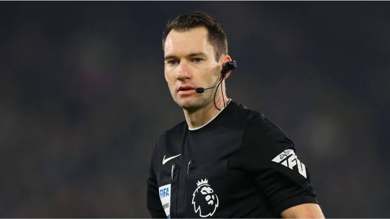Jarred Gillett dự kiến cầm còi chính tại trận Aston Villa vs Arsenal