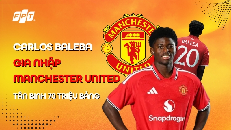 Carlos Baleba gia nhập Manchester United: t&acirc;n binh 70 triệu bảng