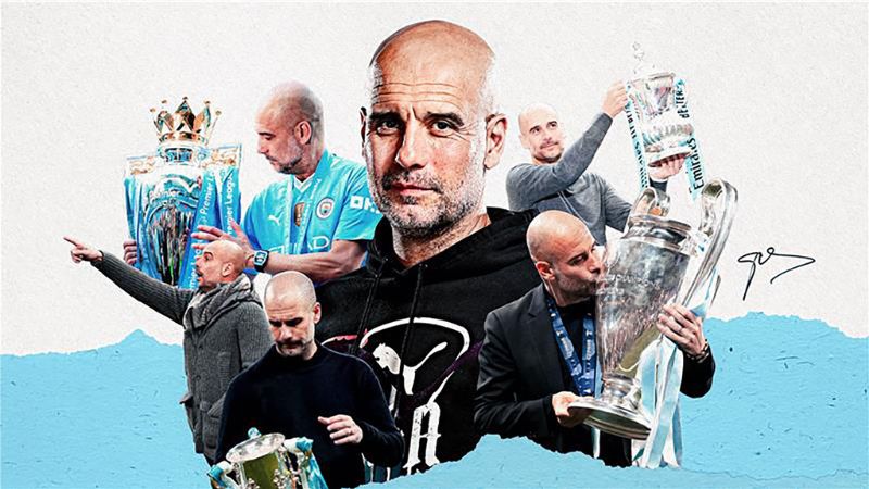 Pep Guardiola cùng những thành tựu to lớn với Man City