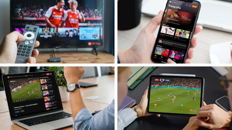 Xem Ngoại hạng Anh trên FPT Play qua nhiều thiết bị