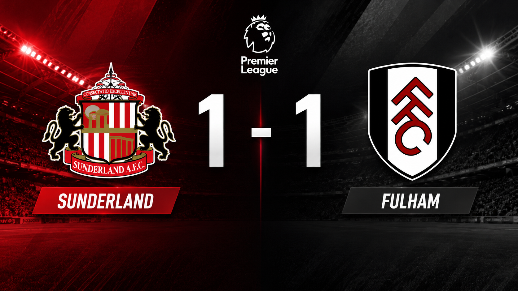 Dự đoán kết quả trận đấu vòng 2: Sunderland 1 - 1 Fulham