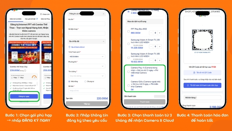 Đăng ký online nhanh chóng chỉ với vài thao tác