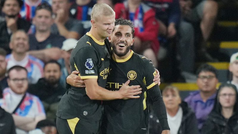 Erling Haaland lập cú đúp trong chiến thắng 4-1 của Man City trước Crystal Palace ở vòng 2