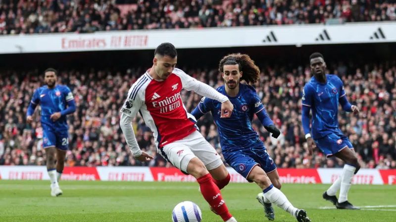 Arsenal đánh bại Chelsea 2-1 ở Ngoại hạng Anh mùa giải 2025/26
