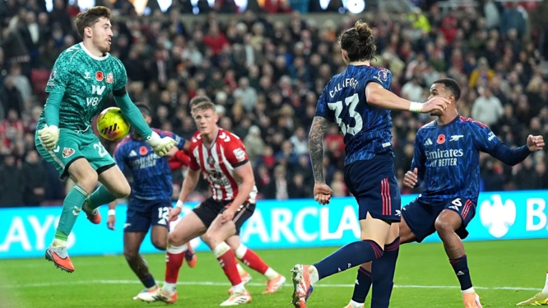 Arsenal giành chiến thắng với tỷ số 2-1 trước Sunderland tại vòng 38 Ngoại Hạng Anh 24/25