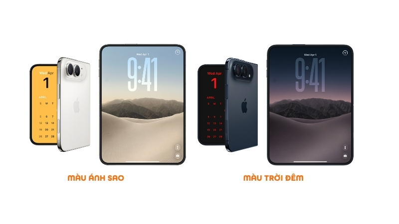 Hai màu Trắng Ánh Sao và Trời Đêm của iPhone Duo