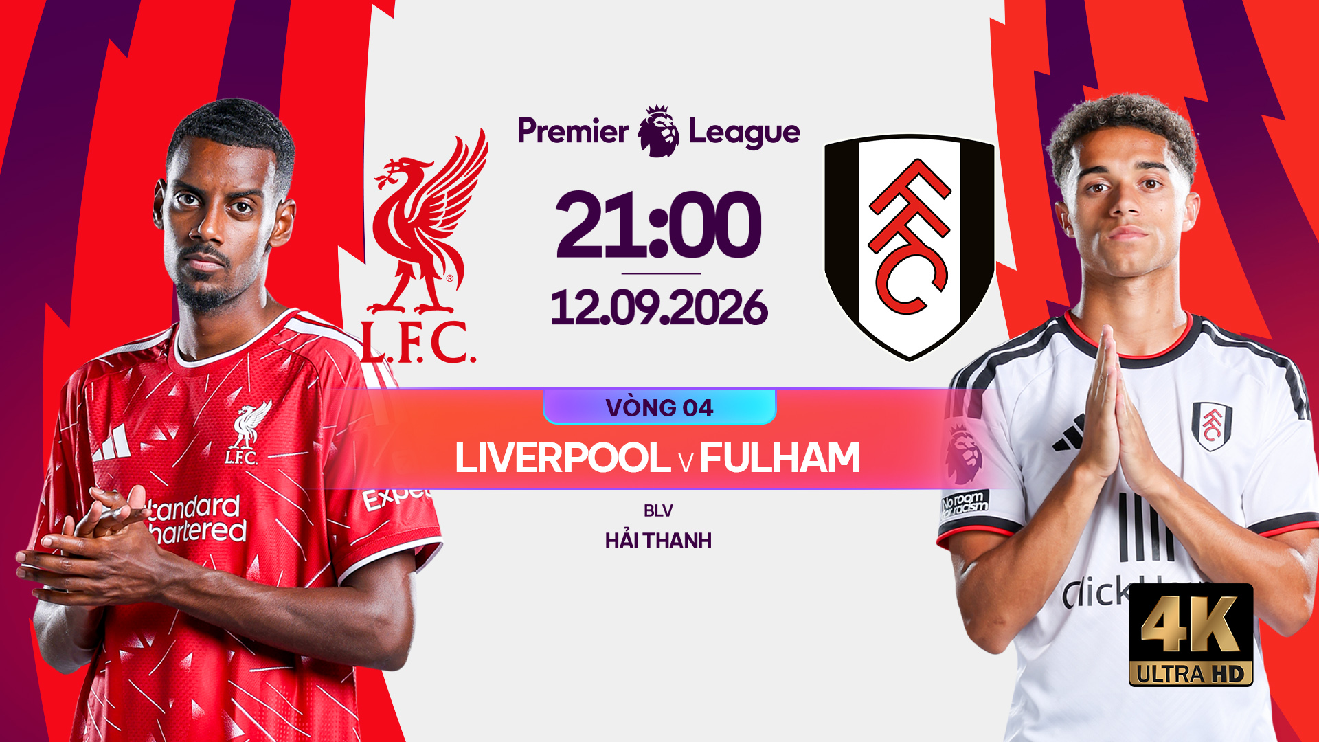 Link xem Liverpool vs Fulham trực tiếp (21h00, ng&agrave;y 12/09)