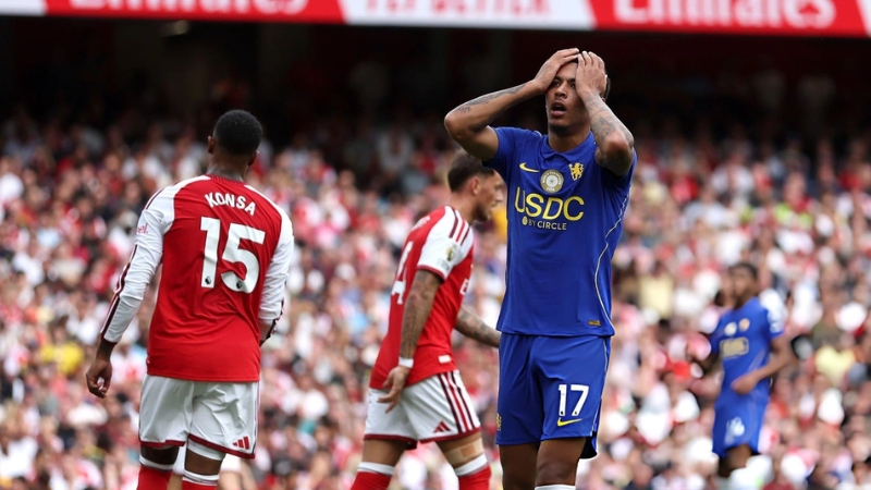 Chelsea thất bại 1-2 trước Arsenal tại vòng 3 Ngoại hạng Anh