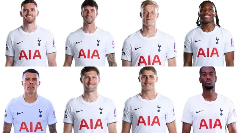 Đội hình các hậu vệ của Tottenham Hotspur mùa giải Premier League 2026/27
