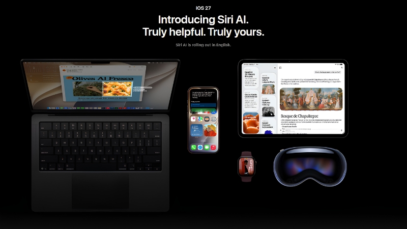 Giao diện iOS 27 trên hệ sinh thái Apple