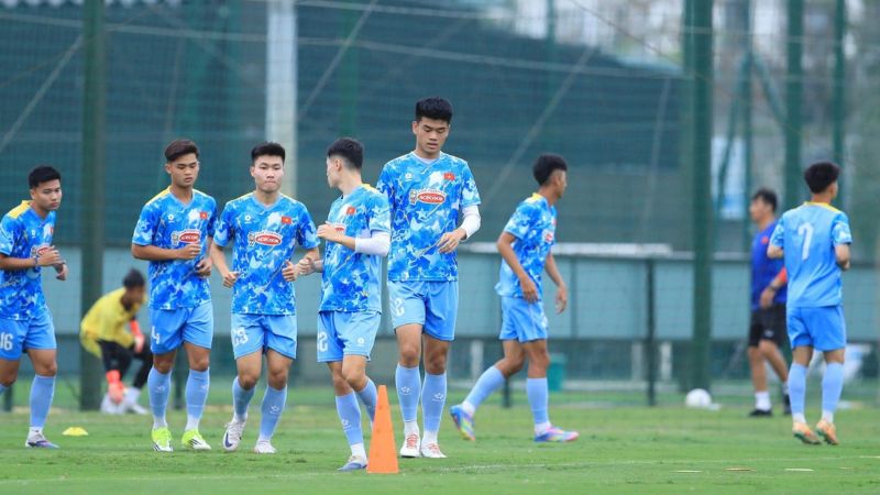 U23 Việt Nam luyện tập trước thềm ra quân ASIAD 2026