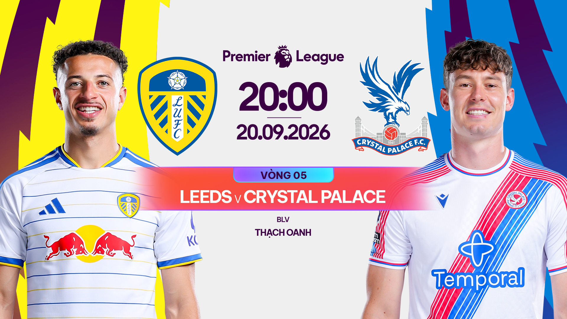 Link xem trực tiếp Leeds United vs Crystal Palace l&uacute;c 20h00 h&ocirc;m nay