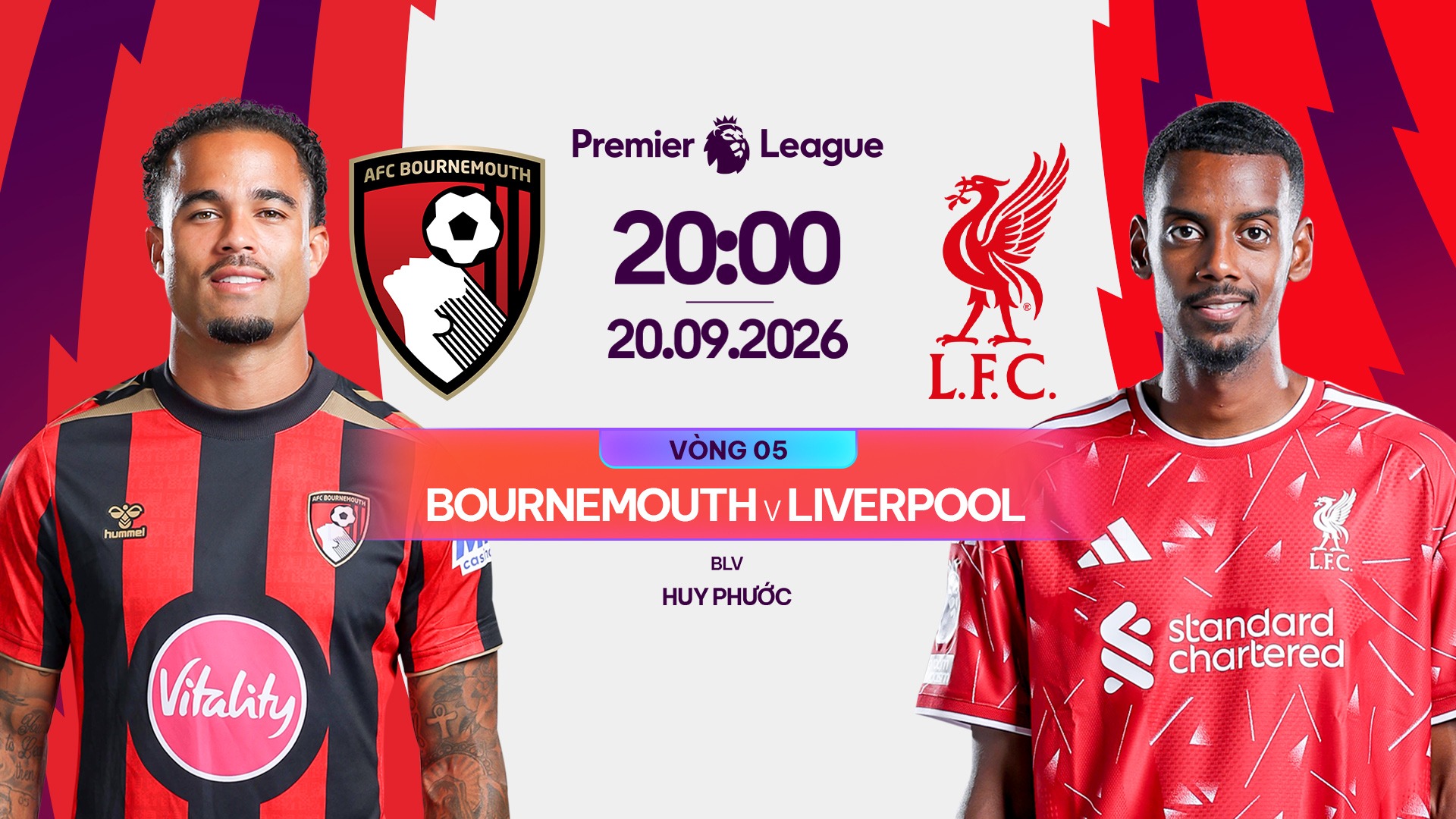 Link xem trực tiếp Bournemouth vs Liverpool, 20h00 h&ocirc;m nay tr&ecirc;n FPT Play
