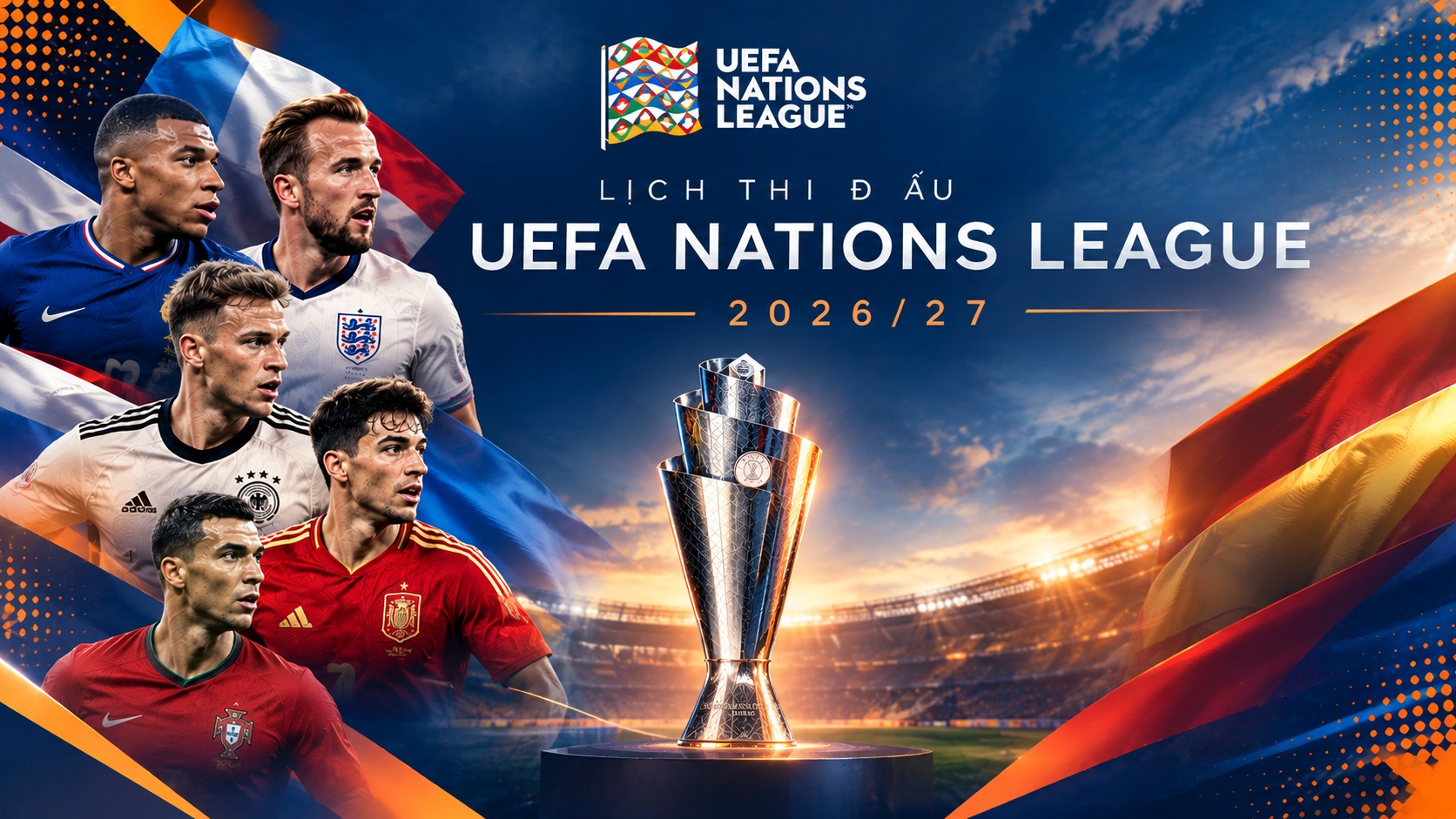 Lịch thi đấu UEFA Nations League 2026/27 - League A mới nhất