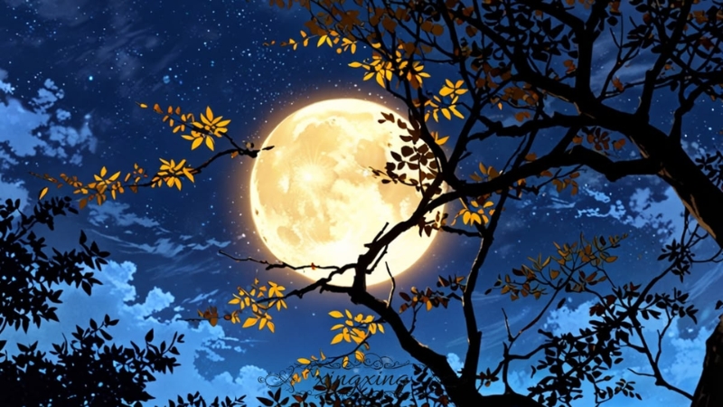 Hình ảnh bóng trăng rằm đêm Trung thu